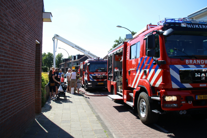 Brand in schuur van Geurts Tweewielers