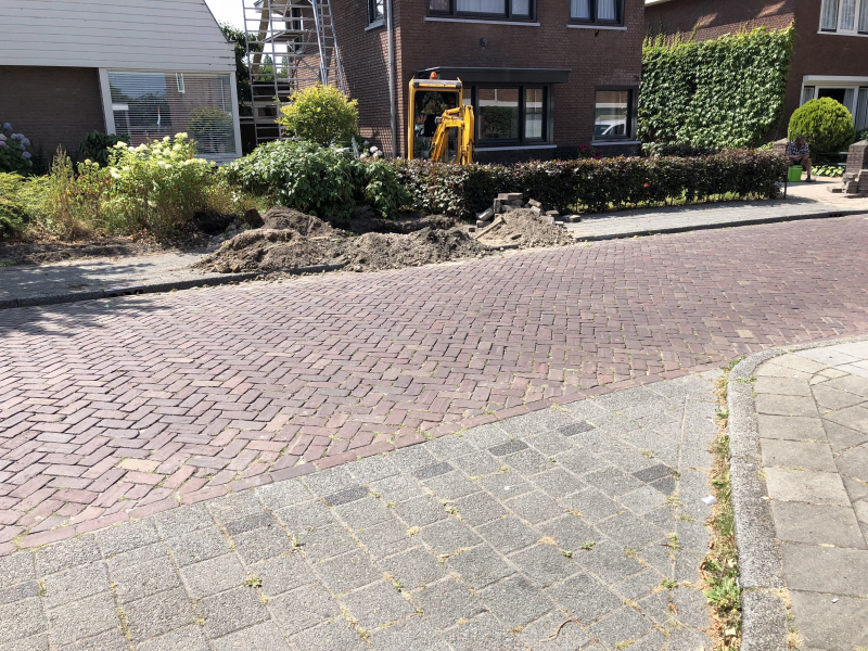 Gaslek na graafwerkzaamheden