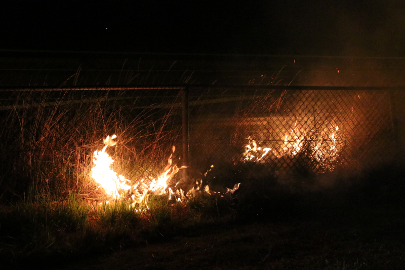 Bermbrand snel onder controle