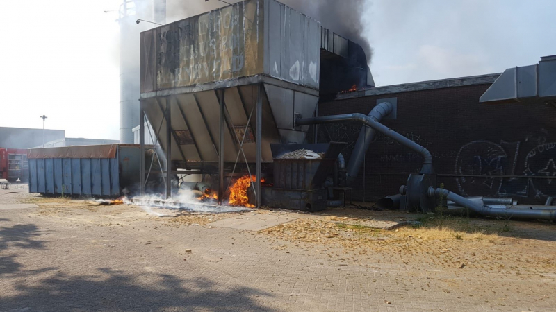 Veel inzet bij zeer grote brand