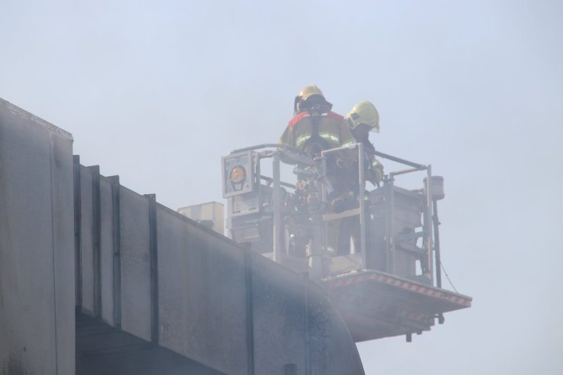 Veel inzet bij zeer grote brand