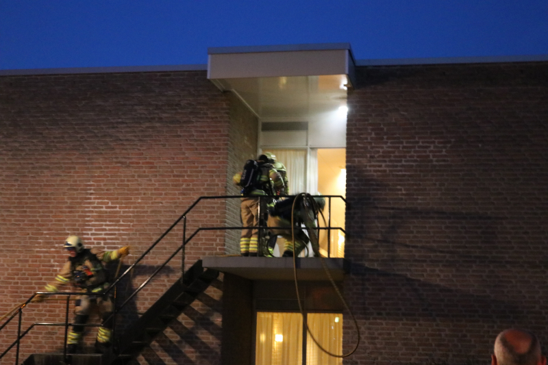 Appartementencomplex ontruimd bij brand