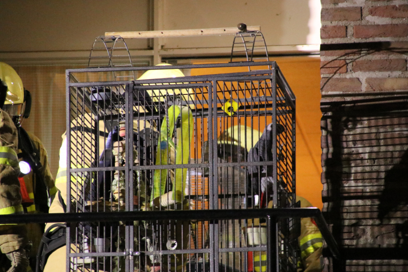 Appartementencomplex ontruimd bij brand