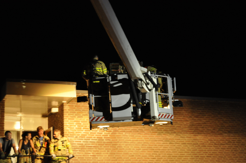 Appartementencomplex ontruimd bij brand