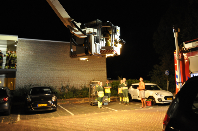 Appartementencomplex ontruimd bij brand