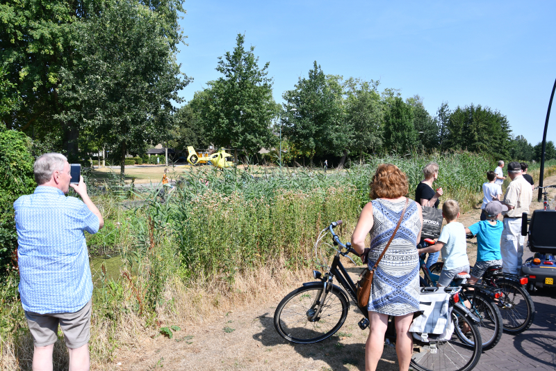 Veel bekijks bij traumahelikopter inzet