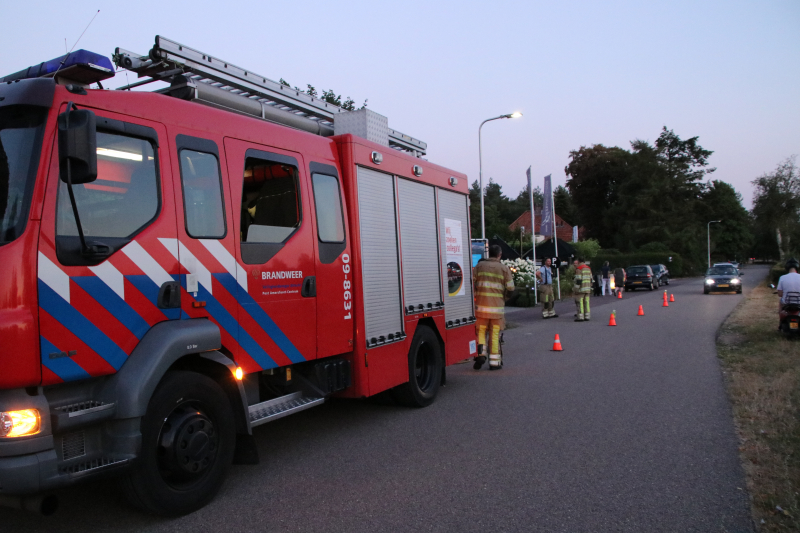 Terras ontruimd vanwege gaslek