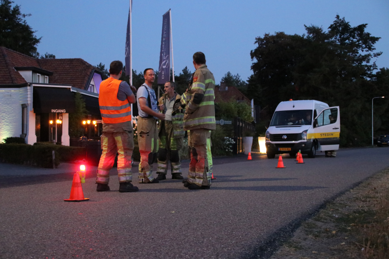 Terras ontruimd vanwege gaslek