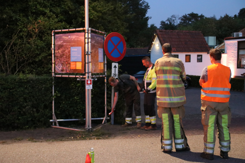 Terras ontruimd vanwege gaslek