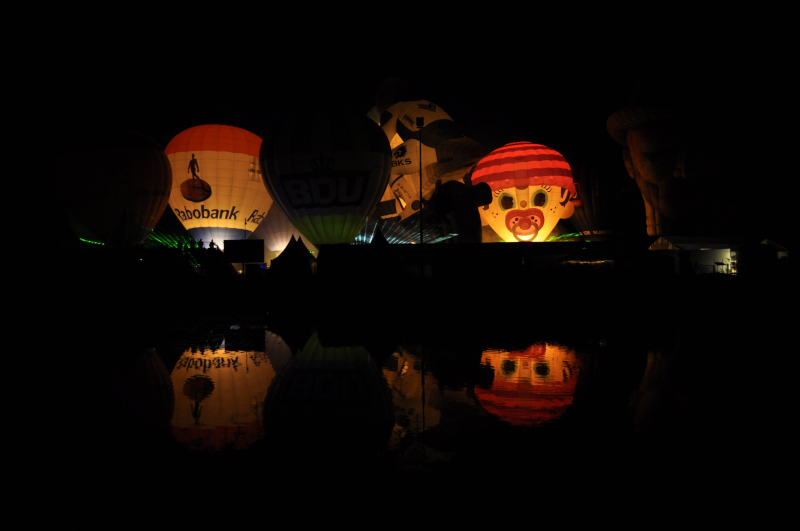 Prachtige nightglow na afgelast Ballonfiesta