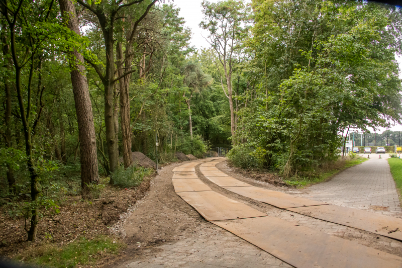 Werkzaamheden nieuwe parkeerplaats Sportpark Birkhoven in volle gang