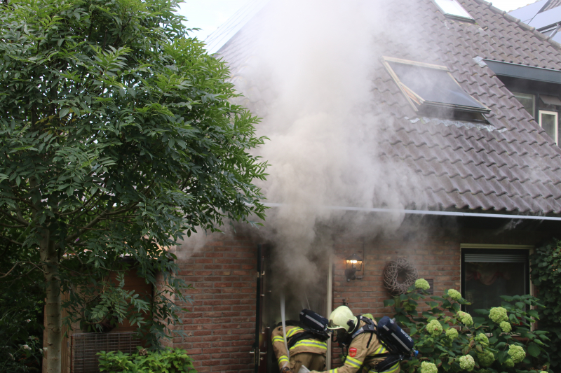 Brand in bijkeuken