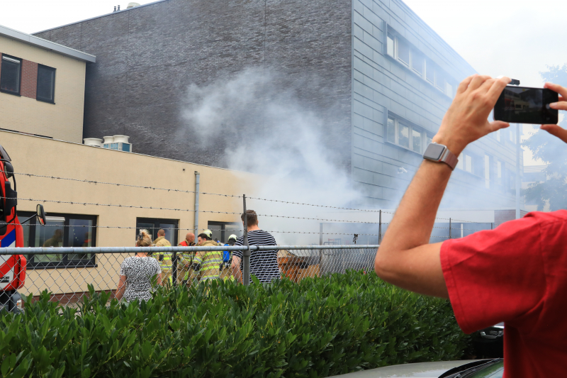 Afvalcontainer vat vlam