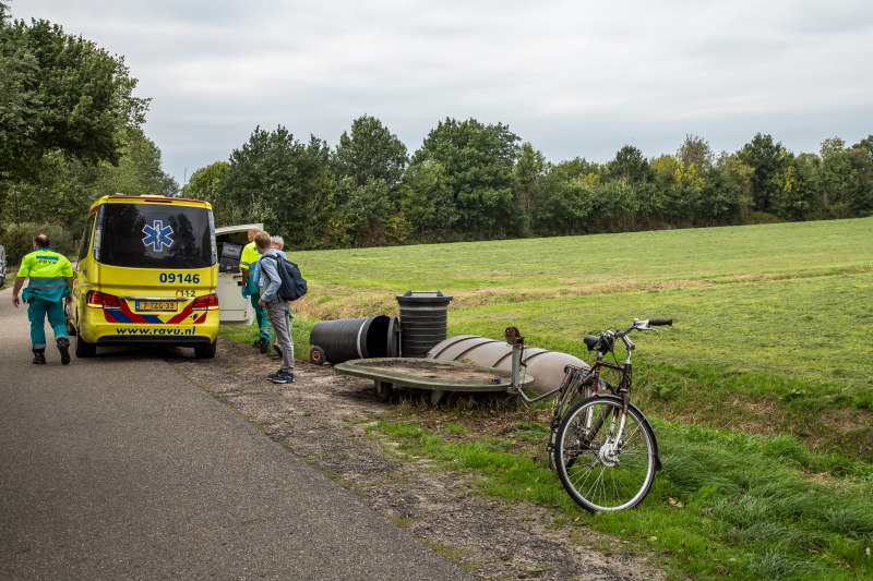 Fietser gaat onderuit en raakt gewond