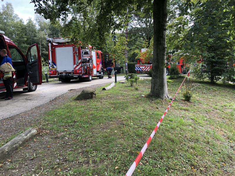 Vakantiehuisje in brand op vakantiepark de Eemhof