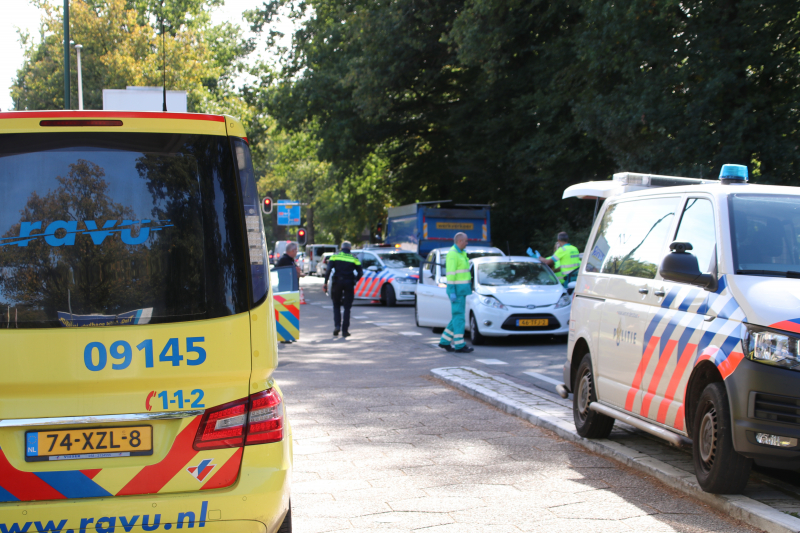 Twee gewonden bij kettingbotsing
