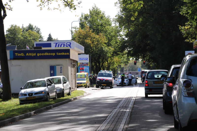 Twee gewonden bij kettingbotsing