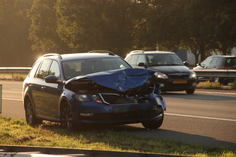 Kopstaart-botsing zorgt voor enige vertraging richting Apeldoorn
