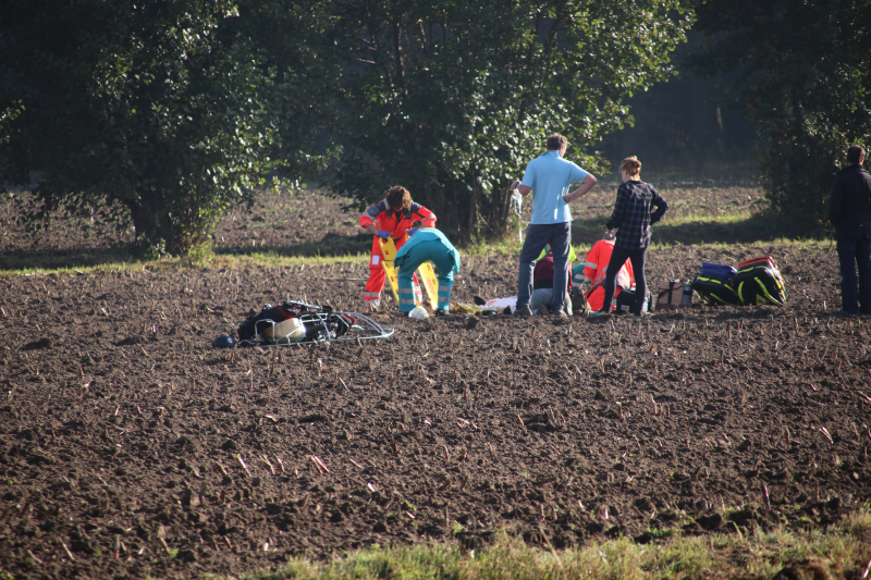Matrasvlieger ernstig gewond