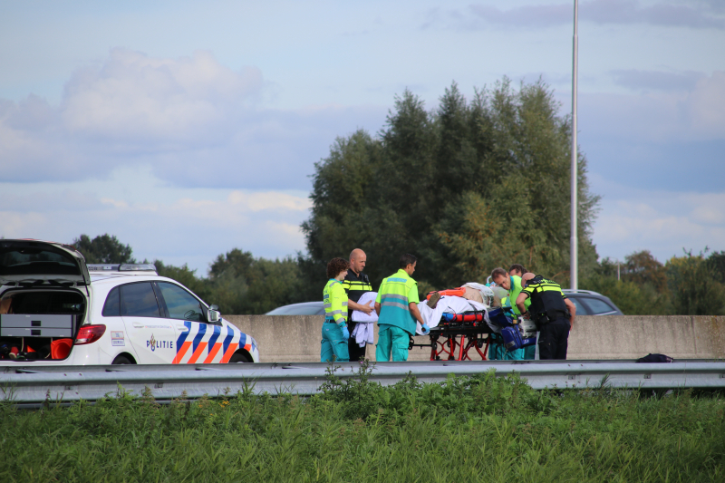 Rijstrook afgesloten voor reanimatie