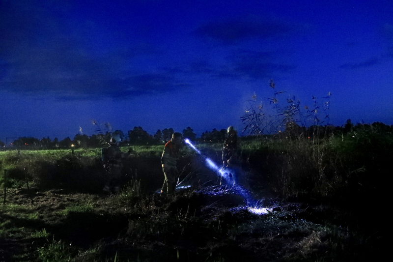 Brand bij volkstuintjes door broei