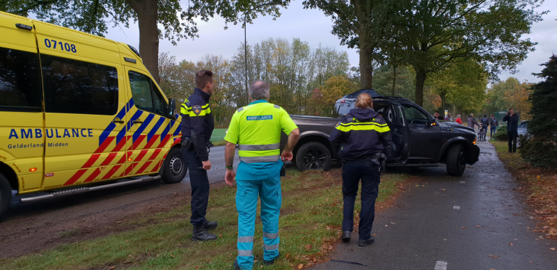 Bestuurder belandt tegen boom