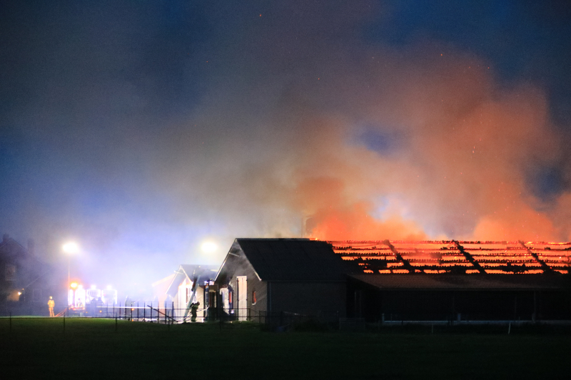 Kippenschuur verwoest door brand