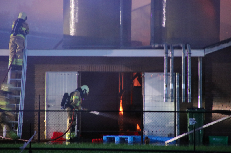 Kippenschuur verwoest door brand