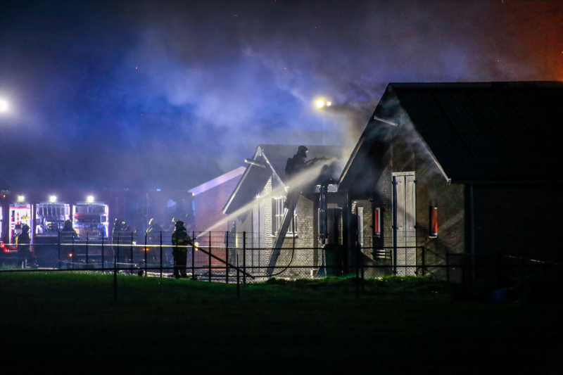 Kippenschuur verwoest door brand