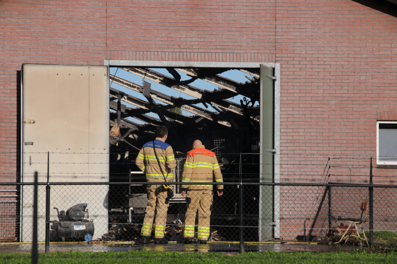 Kippenschuur verwoest door brand