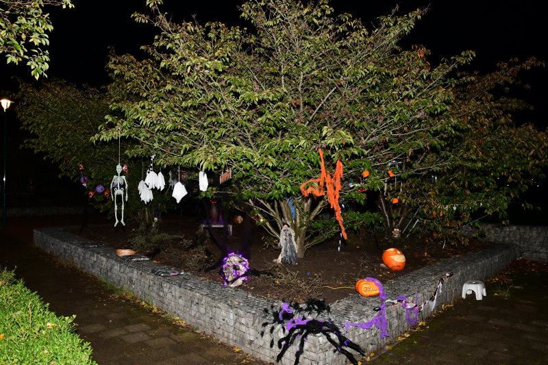 Eemnes omgetoverd in Halloweenstad