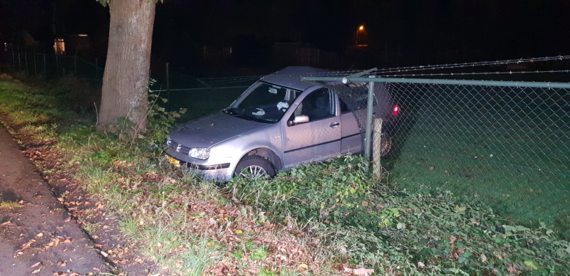 Bestuurder ramt boom