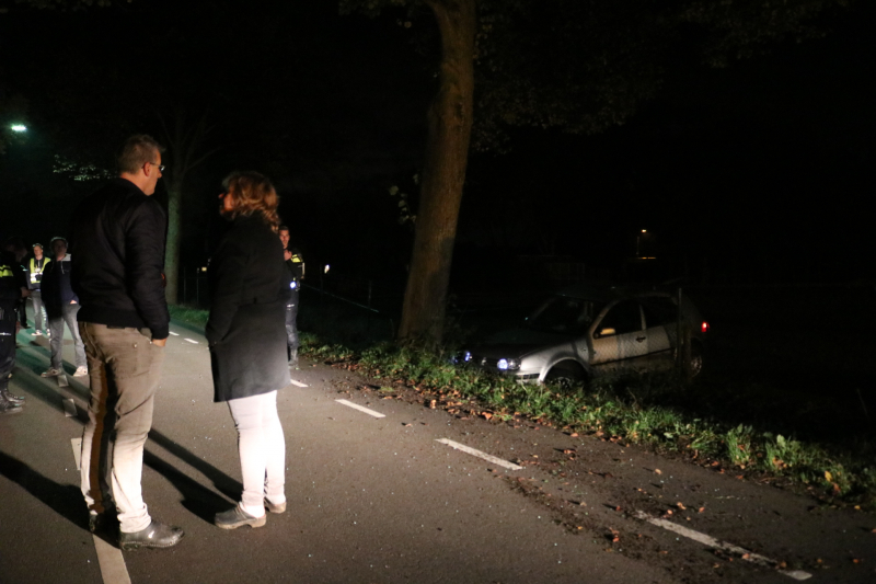 Bestuurder ramt boom