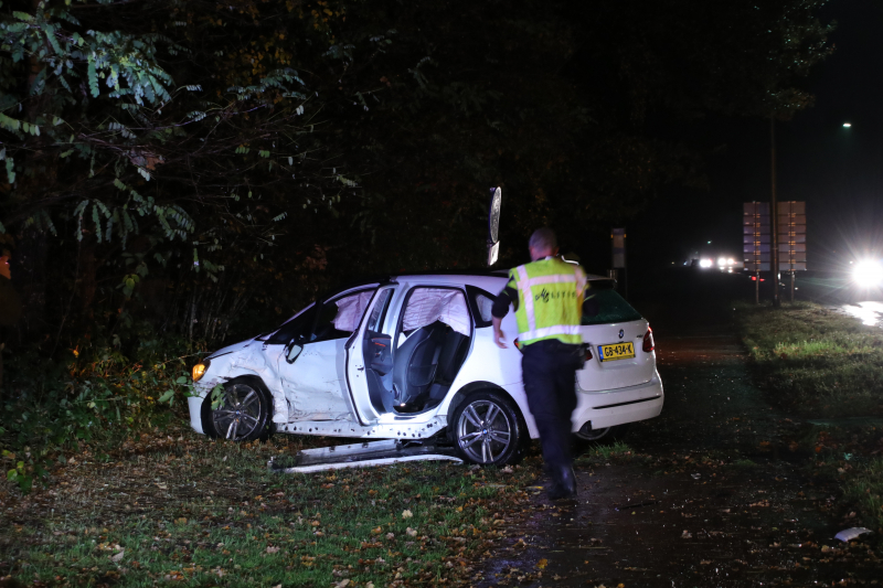 Veel schade na aanrijding