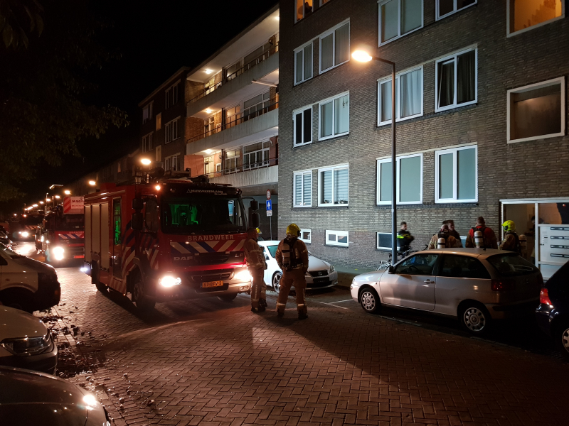 Veel bekijks bij woningbrand