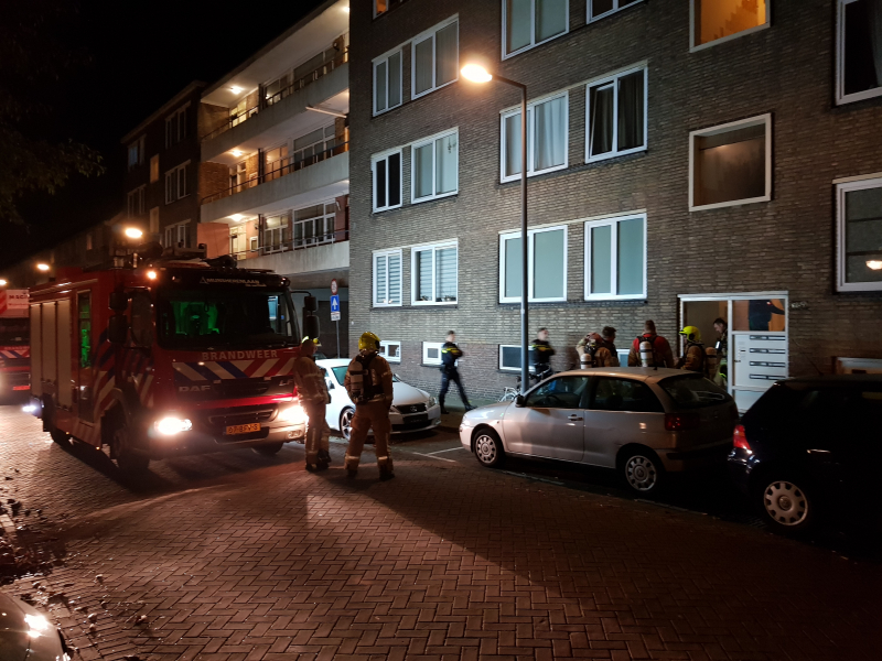 Veel bekijks bij woningbrand