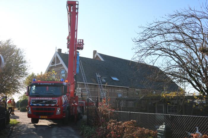 Hardnekkige schoorsteenbrand moeilijk te blussen
