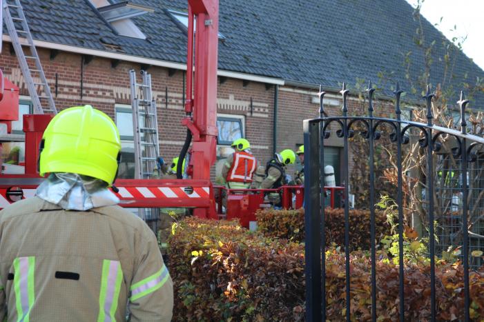 Hardnekkige schoorsteenbrand moeilijk te blussen