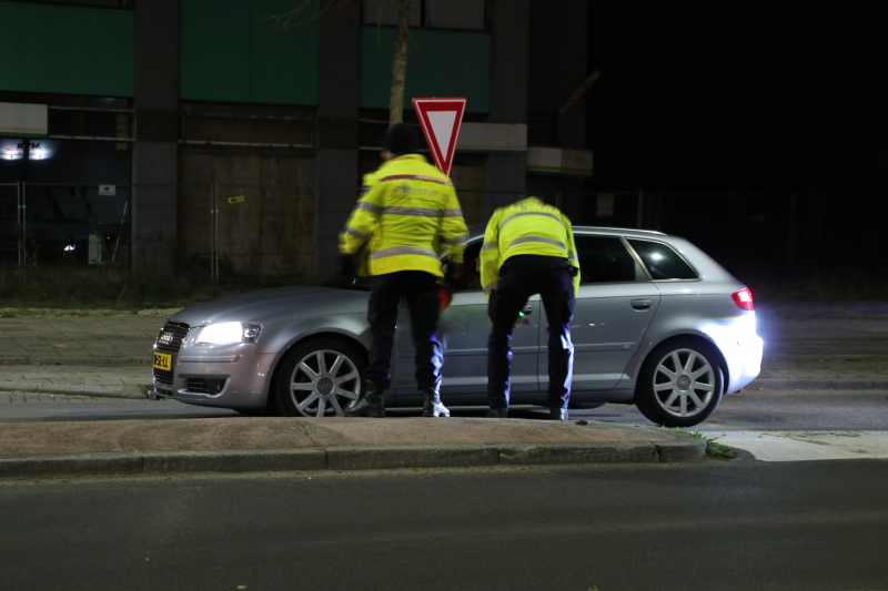 Alcoholcontrole op rotonde