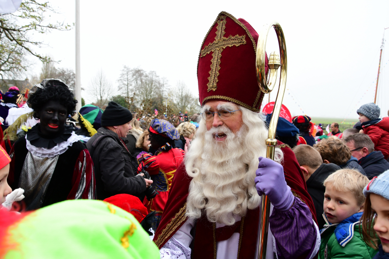 Groot welkom voor Sinterklaas en Zwarte Piet