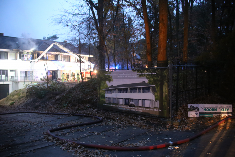Grote schade bij brand in villa