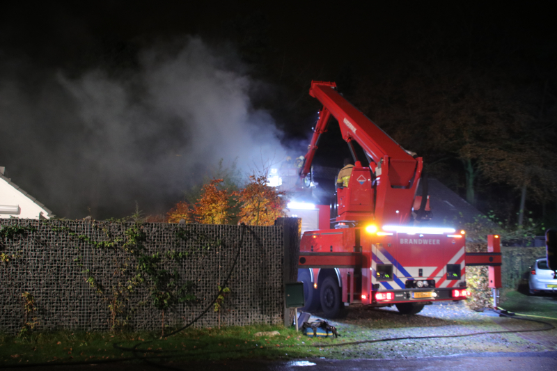 Flinke rookontwikkeling bij brand in vrijstaande woning