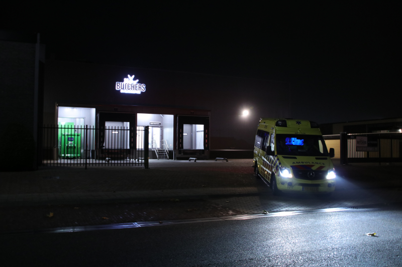 Persoon gewond bij vleeswarenfabrikant