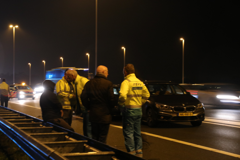 Kettingbotsing op afrit