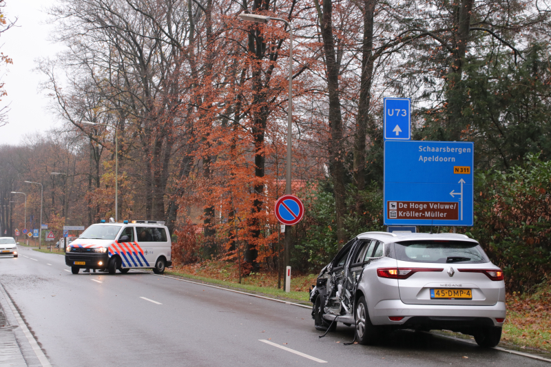 Auto total-loss na flinke aanrijding