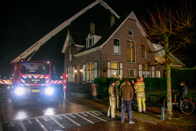 Veel bekijks bij schoorsteenbrand