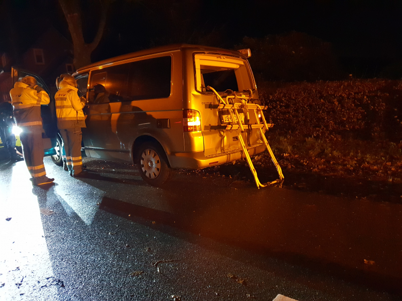 Aanrijding tussen personenbus en stadsbus