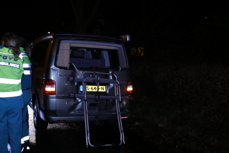Aanrijding tussen personenbus en stadsbus