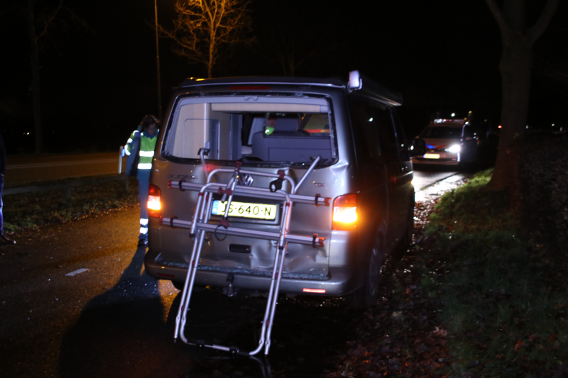 Aanrijding tussen personenbus en stadsbus