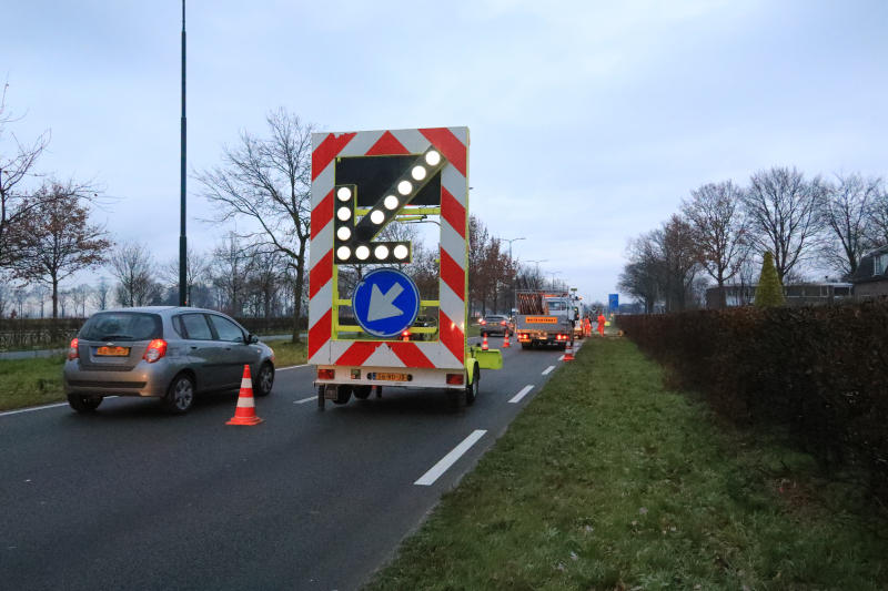 Hoofdwaterleiding gesprongen